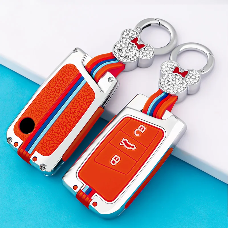 Fob della protezione della copertura della cassa chiave dell'automobile in lega di zinco per VW Volkswagen Passat B8 Magotan Golf per Skoda Kodiaq Superb A7 accessori 14 Fob della protezione della copertura della cassa chiave dell'automobile in lega di zinco per VW Volkswagen Passat B8 Magotan Golf per Skoda Kodiaq Superb A7 accessori - H4207a9bd6f024eb6bee91ccd86bc83e6n