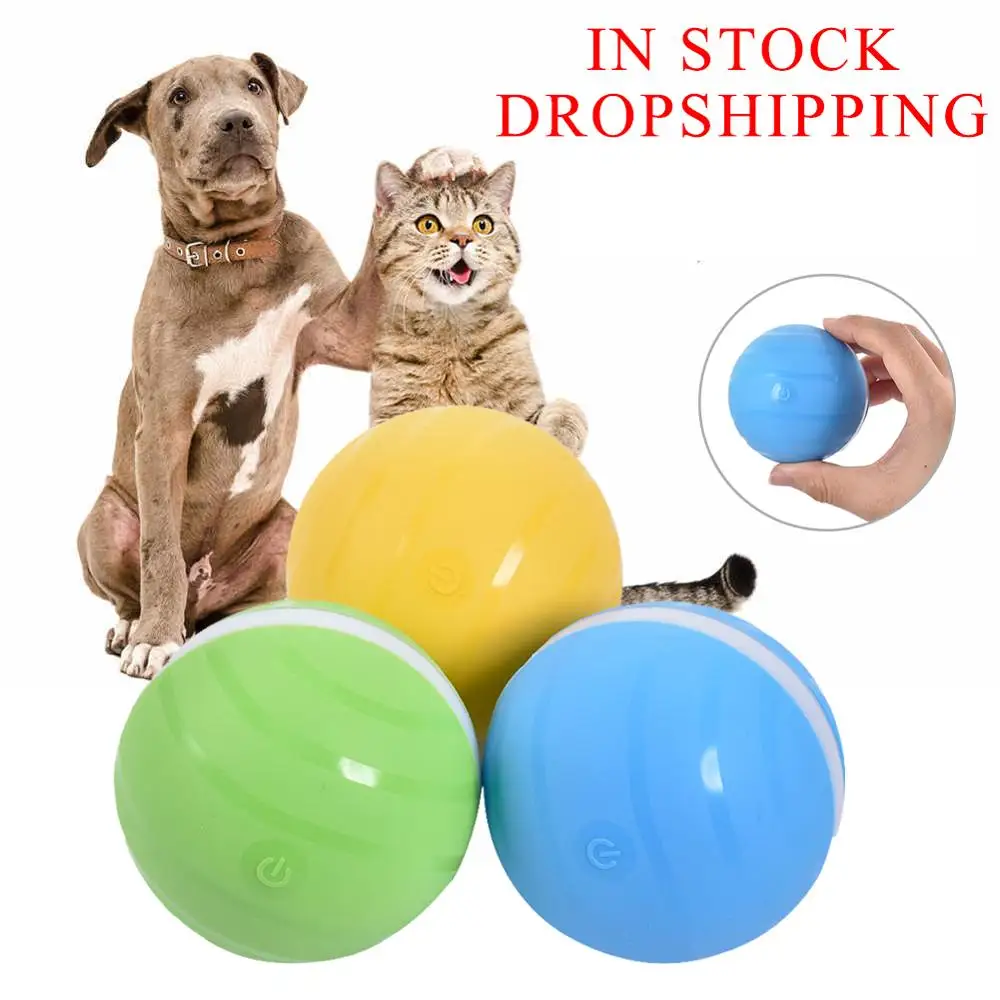 

Safety Waterproof Pet Jumping Ball USB Electric Pet LED Rolling Flash Ball Funny Toy Home Pet Dog Cat Toys DropShipping