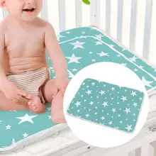 

Durable Infant Mattress Pad Washable Breathable Vibrant Color Night Use Absorbent Diaper Changing Pad for Trip Baby Changing Mat