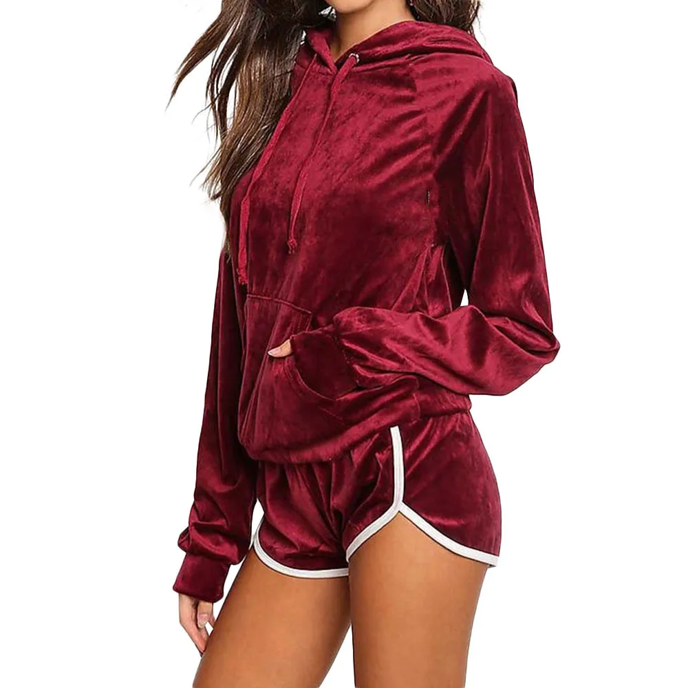 long sleeve zipper high neck elastic sexy crop tops shorts 2-pieces summer autumn women fashion casual sports sets