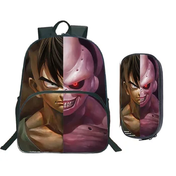 

Dragon Ball Goku Split Bags Teens Daily Backpack Fashion Surprise Gift Backpack Boys Girls Backpack(2Set / Backpack+pencil Case)