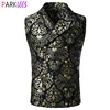 Best Price Steampunk Vest Damask Wedding Victorian Gothic Aristocrat Gilet Waistcoat Men Double-Breasted mmQKMEl6AJ7