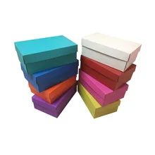 На заказ полноцветные печатные гофрированные картонные бумажные коробки для обуви, 32*20*12 см