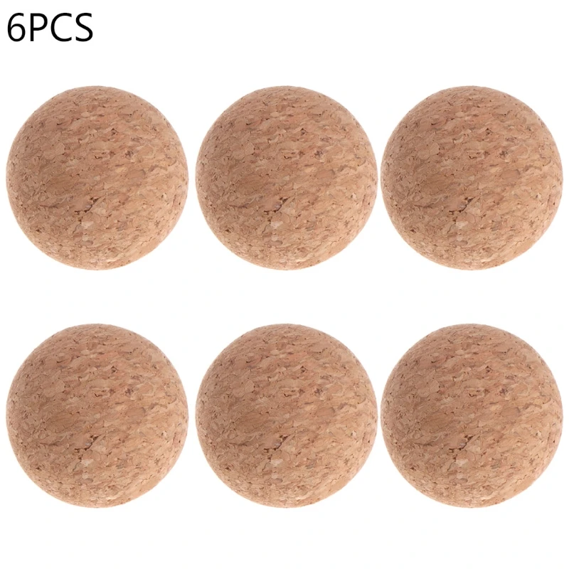 Table Football Game 1/6Pcs 36mm Cork Solid Foosball Table Soccer Ball Machine Replacement Accessories