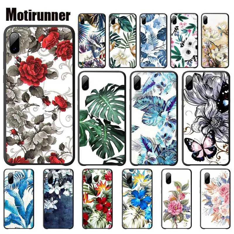 

Motirunner Retro Colorful Flower Mobile Case For Xiaomi Mi A1 A2 Lite Redmi Note 2 3 4 4x 5 5a 6 Telephone Accessories