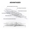 Biomaser 10PCS Revolution Tattoo Needle Permanent Makeup Cartridge Needles For Tattoo Machine Kit Eyebrow Needle 1R,2R,3R,5R 3