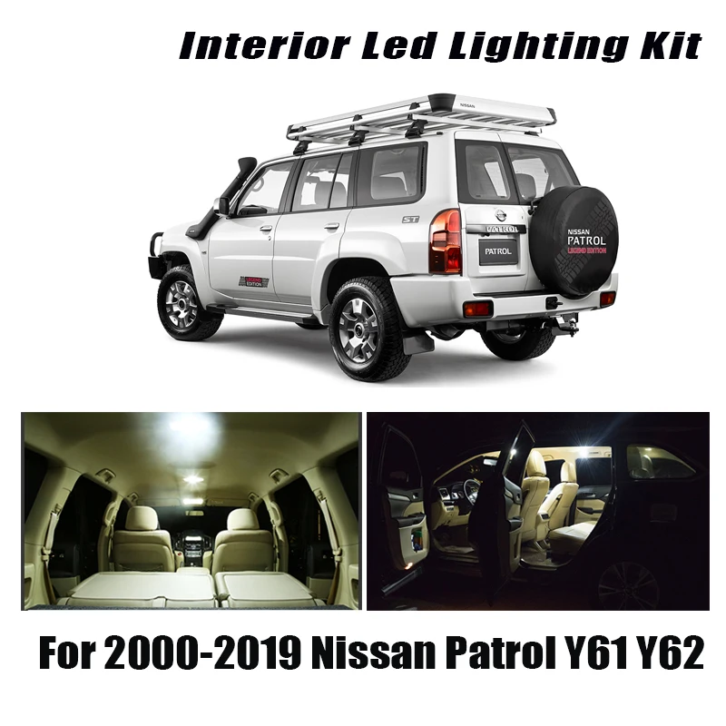 Canbus для Nissan Patrol Y61 Y62 2000-2017 2018 светодиодный Автомобильные светодиодные