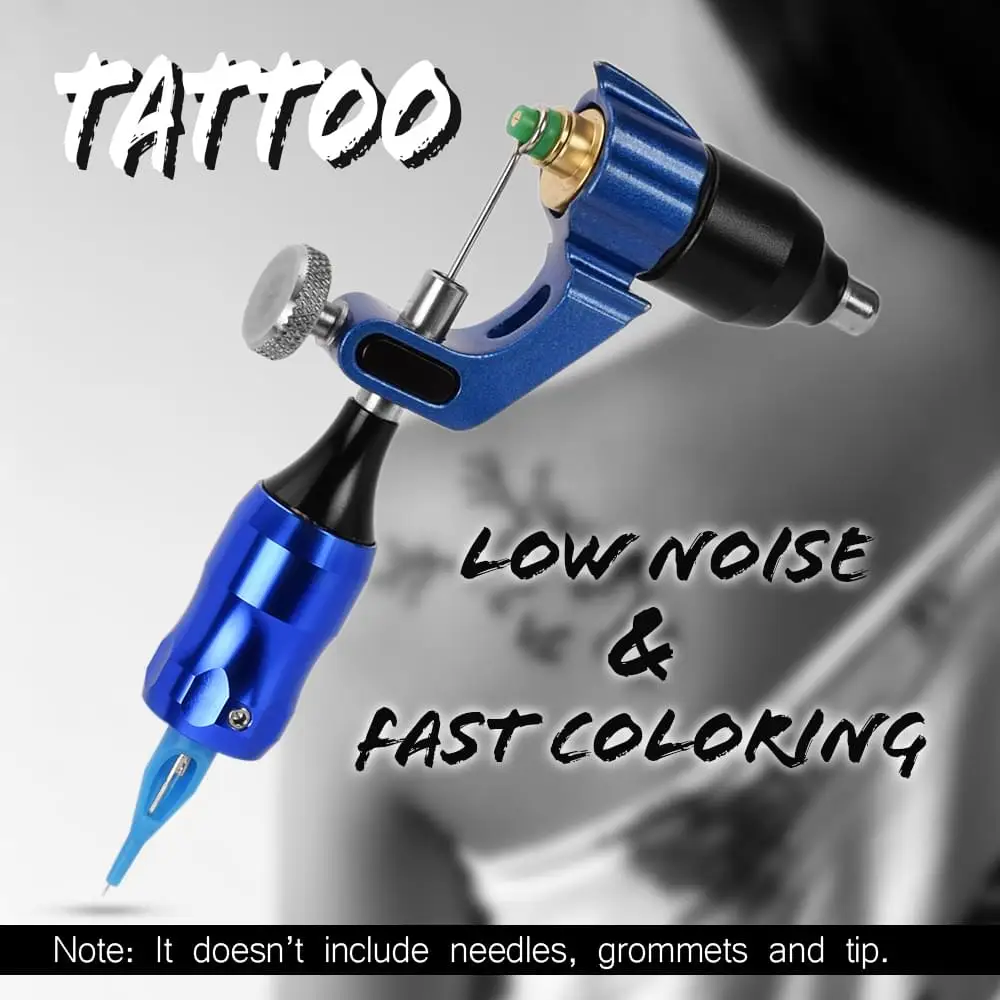 Tattoo Machine Alloy Maquina De Tatuar Rotary Profesional Gun Para Shader And Liner with RCA or kit
