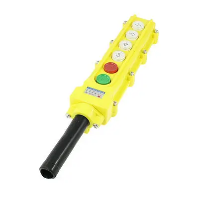 

Rain Proof Crane Hoist 6 Way Push Button Switch Pendant Control Station COB62A