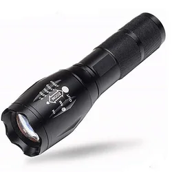 Lampe de poche Led à cinq vitesses, éblouissement T6, Zoom télescopique L2, pour Camping à l'extérieur, plusieurs engrenages 