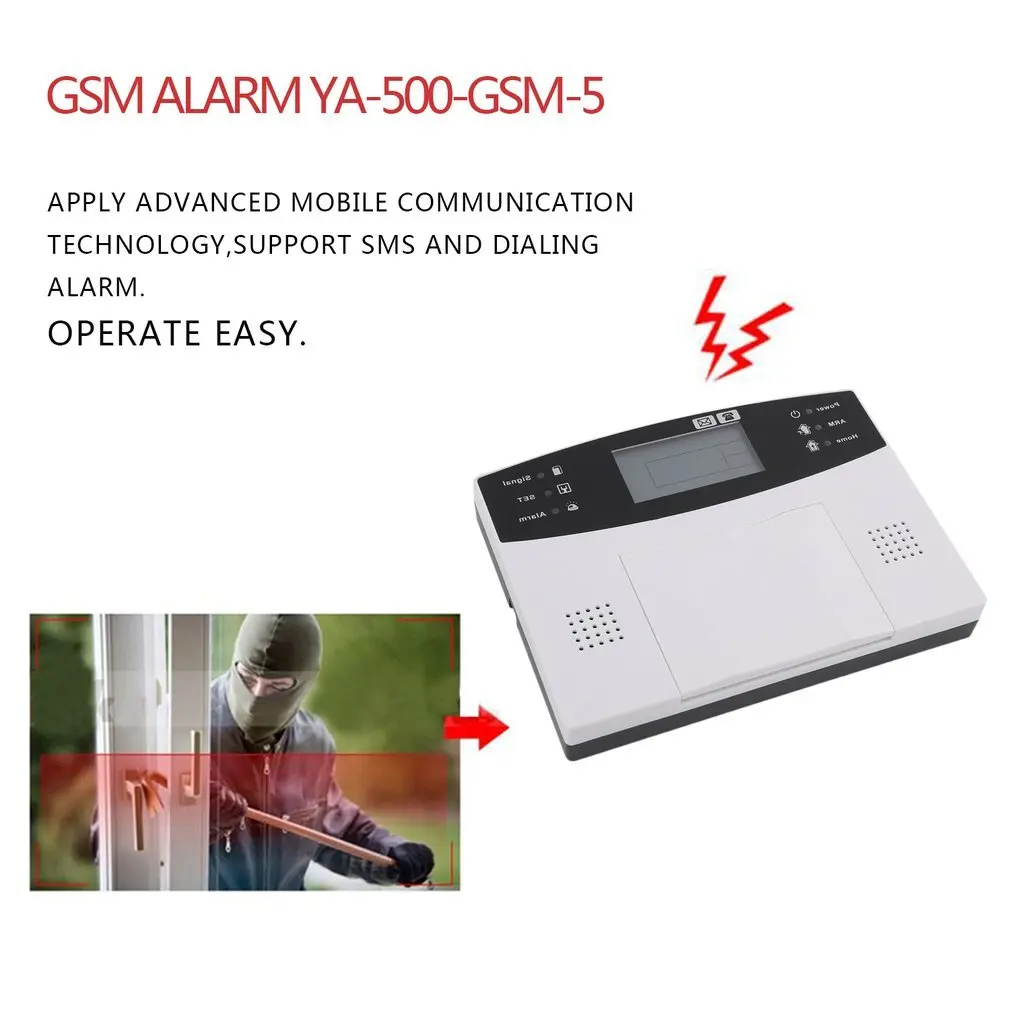 

Wireless GSM Home Security Alarm System Detector Sensor Call LCD Screen