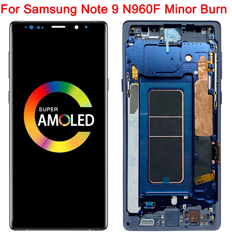 Best Pink Shade N960F Display For Samsung Galaxy Note 9 LCD Frame Super Amoled Note9 SM-N960U N960F/DS N960U LCD Display Touch Screen