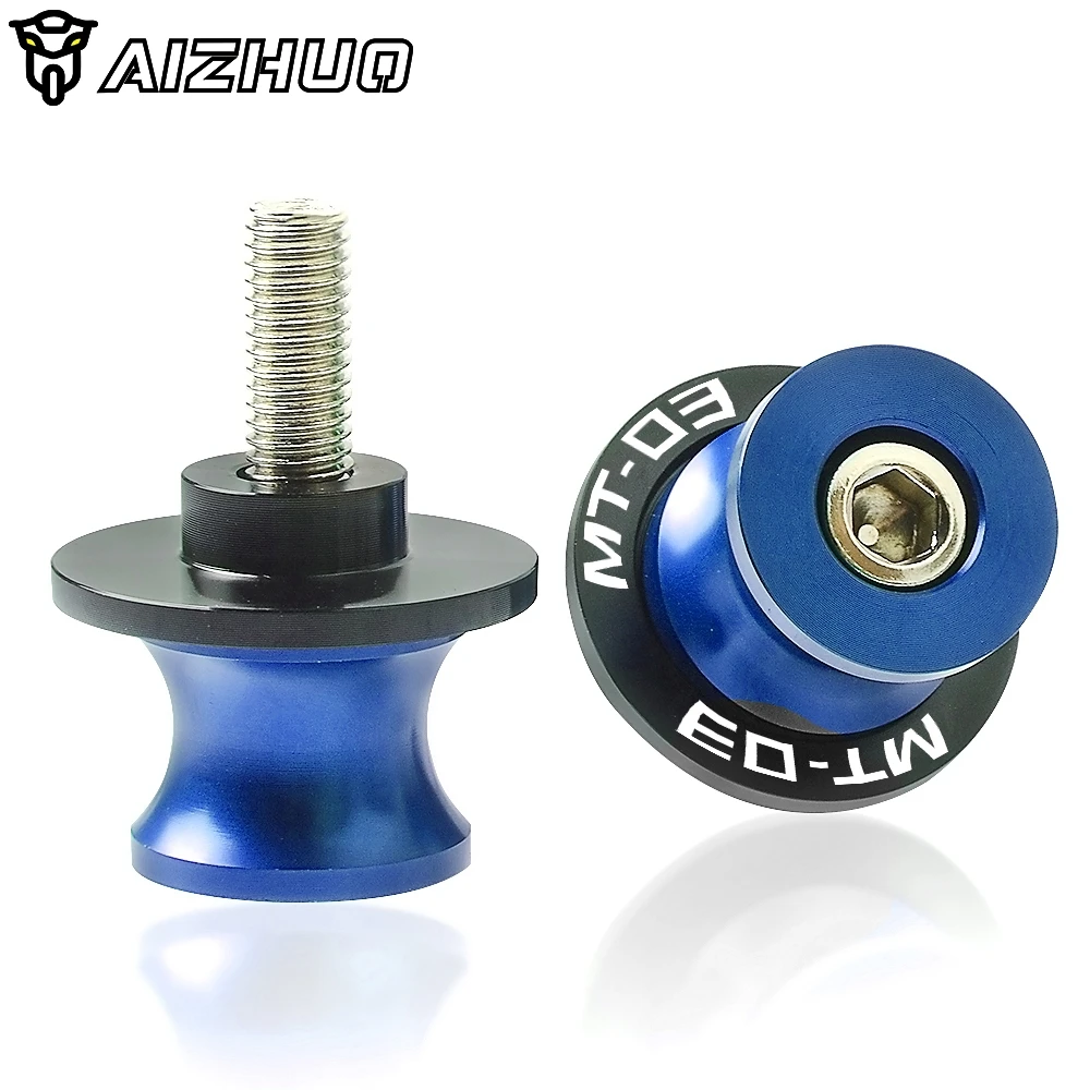 MT 03 Motorcycle Accessories 6MM CNC Aluminum Swingarm Spools Stand Screw Slider For YAMAHA MT03 MT-03 mt03 2005-2020 2019 2018