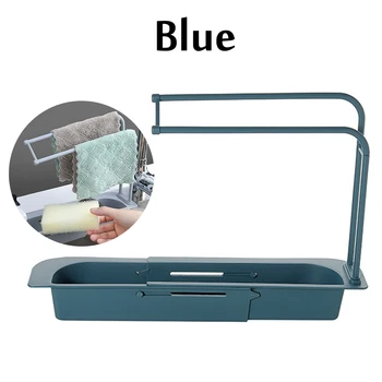 

Telescopic Towel Bar Bathroom Rack Extendable Sink Telescopic Rack Ventilation Drainage Drain Rack Kitchen Bathroom Accessories