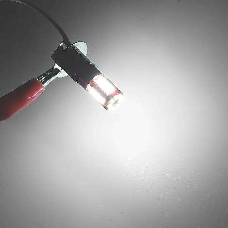 Mayitr 2 шт. автомобильная лампа для противотуманной фары H3 4014 57SMD 4014 светодиодный 6000K яркий белый DC 12V для авто грузовика