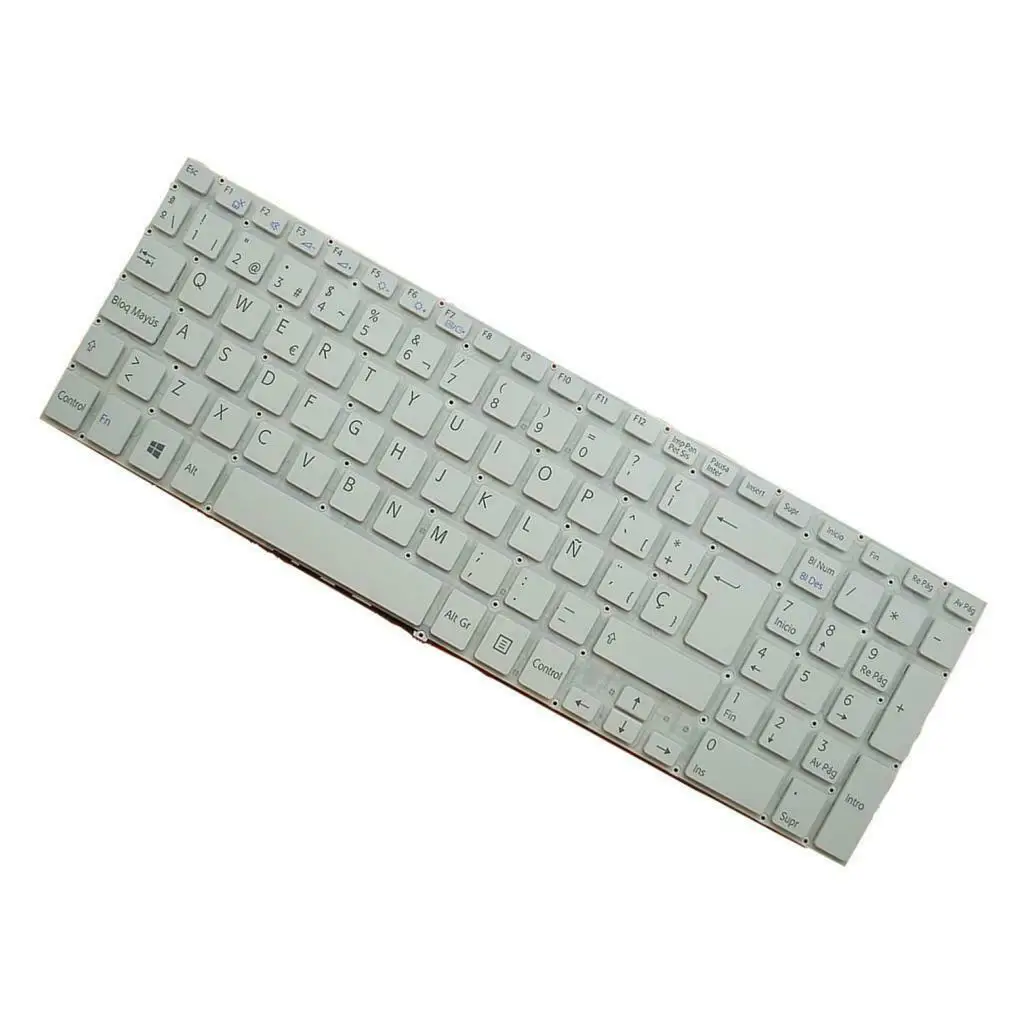 Клавиатура для sony VAIO Fit15 SVF15 SVF15A SVF15E белый Испанский SP белый