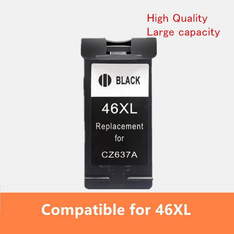 46XL Ink Cartridge compatible For hp46 for HP 46 DeskJet 2520hc 2020hc 2025hc 2029 2529 4729 Printer 