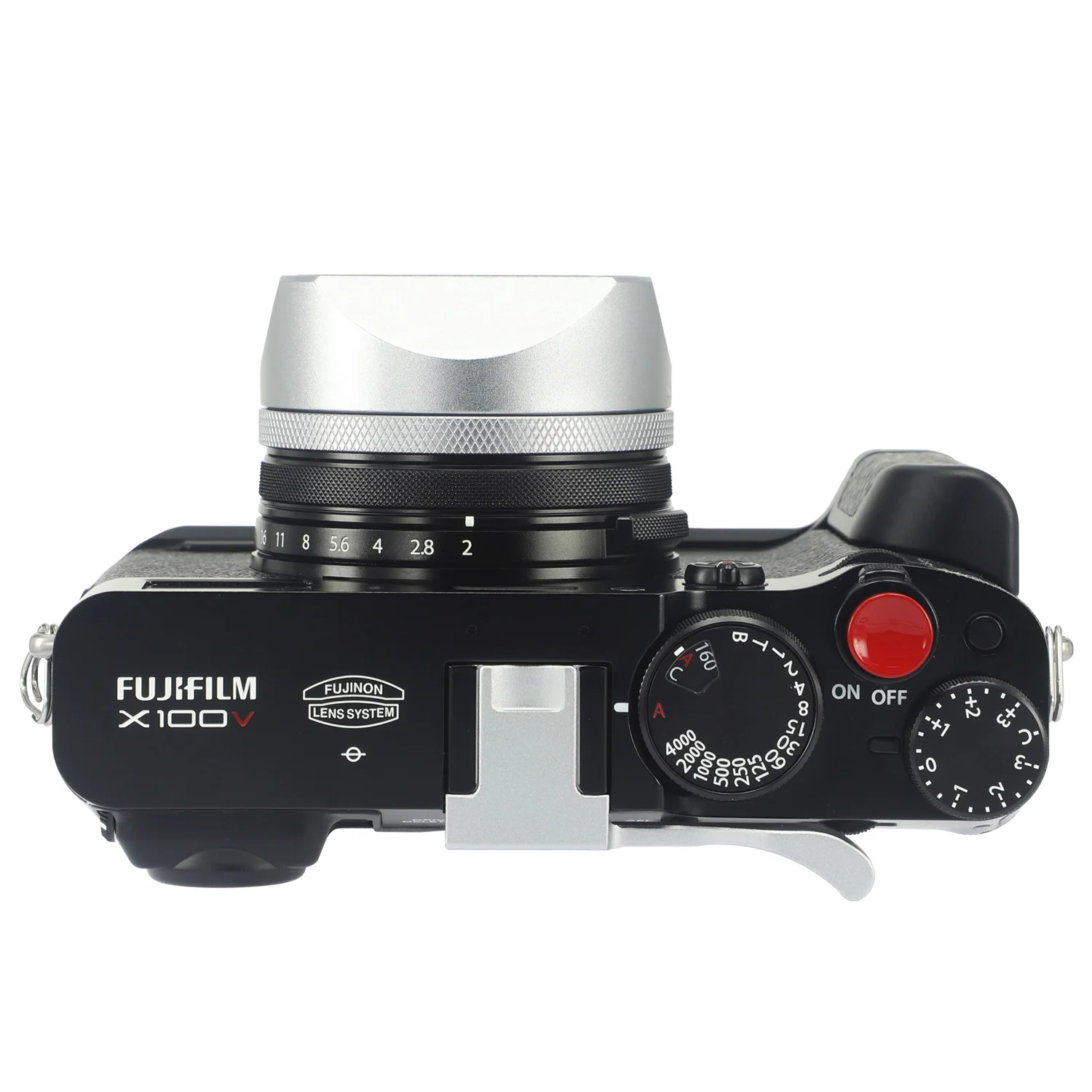 Haoge Square Metal Lens Hood 49 mm Anel Adaptador para Fujifilm Fuji X100v Câmera Prata Lh-x54w - Image 5