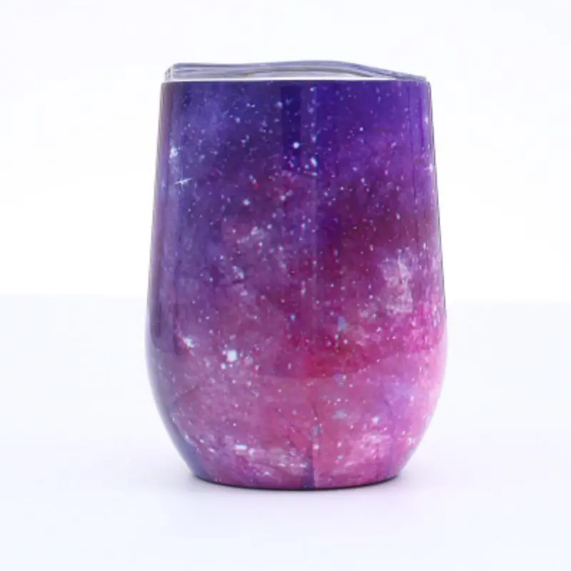 1 шт. Pop [круглая нержавеющая сталь яичная скорлупа Star Tripe Cup, стакан с двойной вакуумной изоляцией(включая крышку - Цвет: Красный