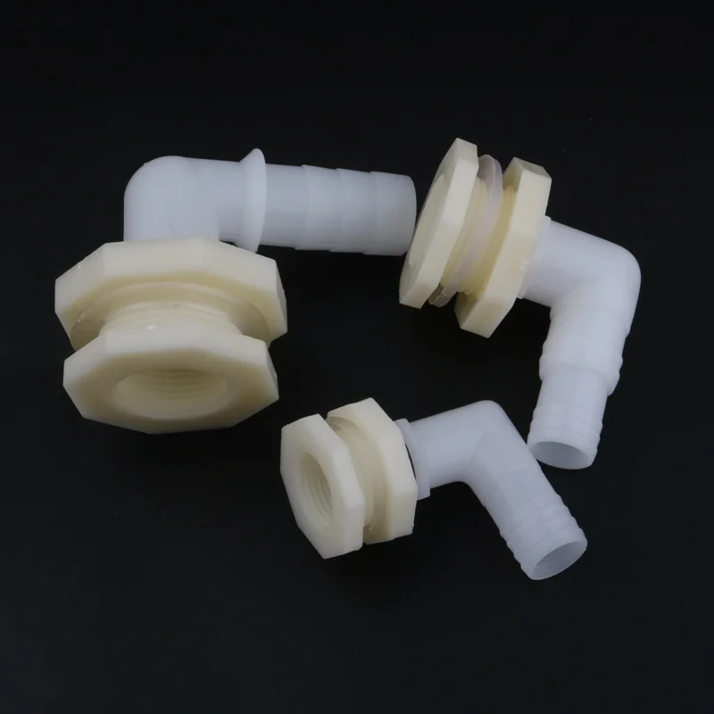 1/2" 3/4" 1" to 20/25mm 90 Degree Elbow Drainage Connector Aquarium Fish Tank Drain Adapters Irrigation Water Pipe Joints