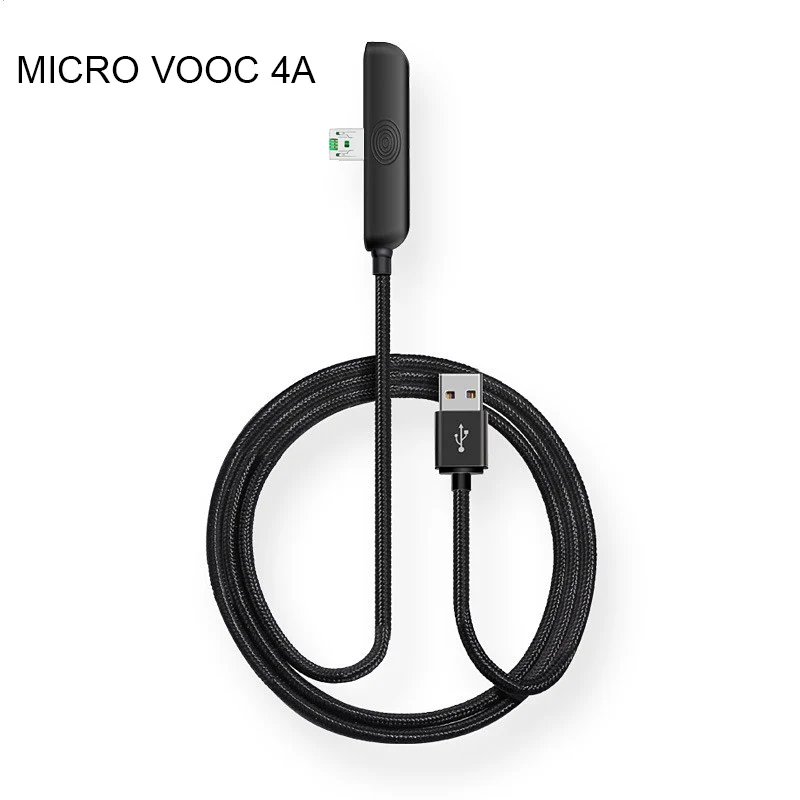 USB кабель 5A зарядное устройство для мобильных телефонов 90 градусов кабель Micro usb для iPhone xr x samsung s9 huawei P30 Xiaomi type c кабель VOOC - Цвет: MICRO 4A BLACK