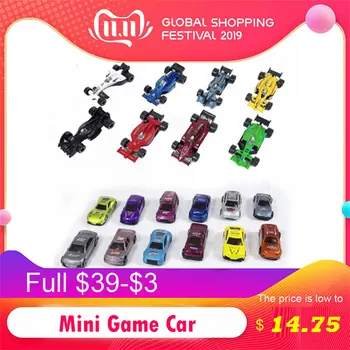 

10pc Children Model Racing Toy 1:72 Children's Simulation Mini Game Car Cartoon PVC Car Diecast Vehicle Metal Alloy Boy Kid Toys