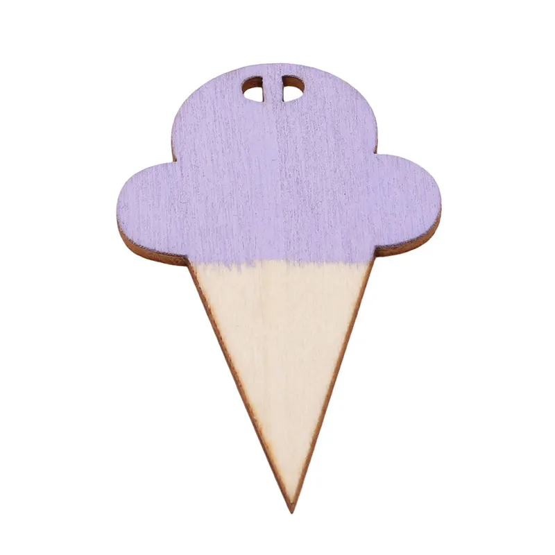 Purple Мороженое древесной щепы Висячие занавески для детской кроватки висит DIY подвесные шторы вытягивающийся Цветок Дети День рождения украшения - Цвет: Purple