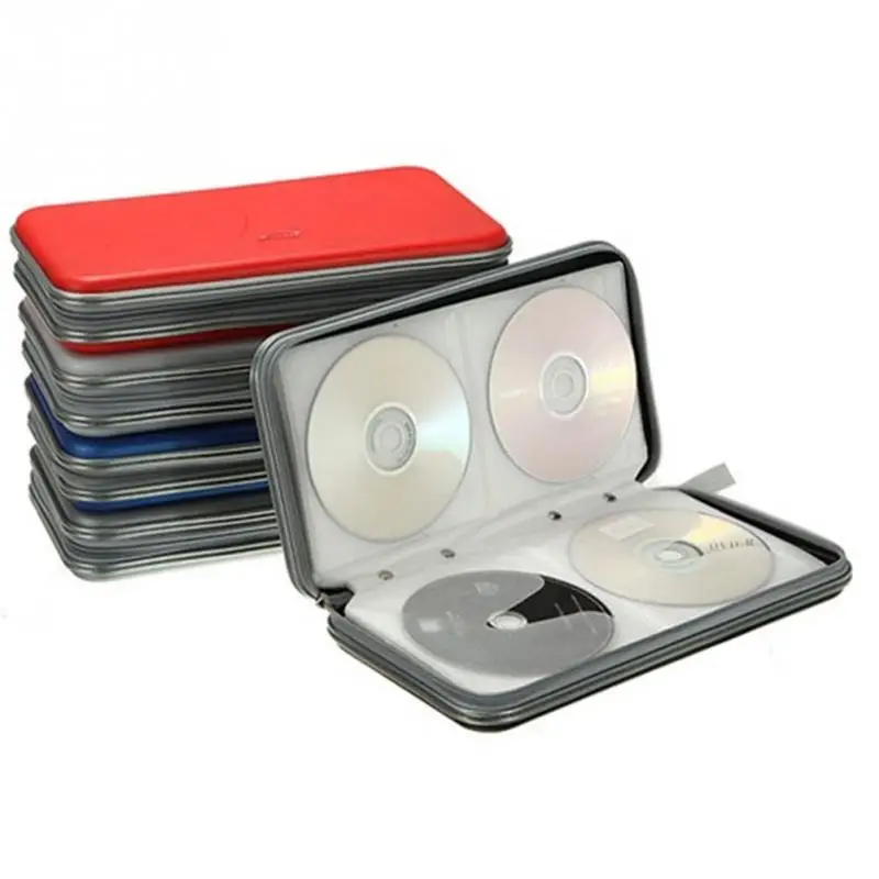 Портативная коробка для cd 80 шт. органайзер хранения дисков и DVD чехол футляр CD