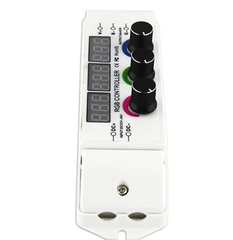 

3 channel rotary knob led dimmer diy rf remote control rgb led strip controller wireless rgb controller