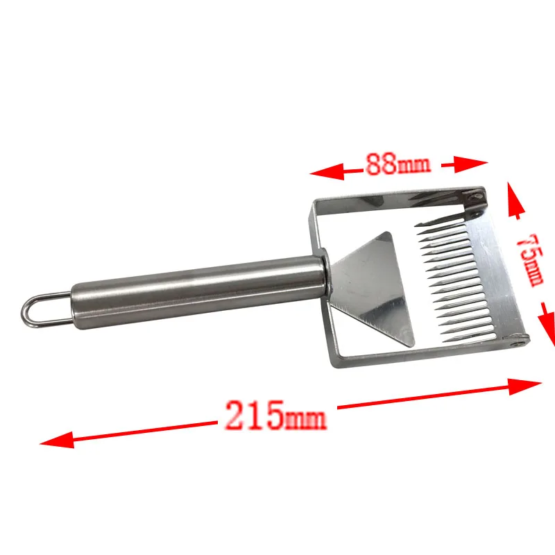 1pcs Stainless Steel Beekeeping Equipment Honeycomb bee Scraper Tool Uncapping Fork Beekeeping tools Honey Knife beekeeping tools beekeeping accessories beekeeping knife