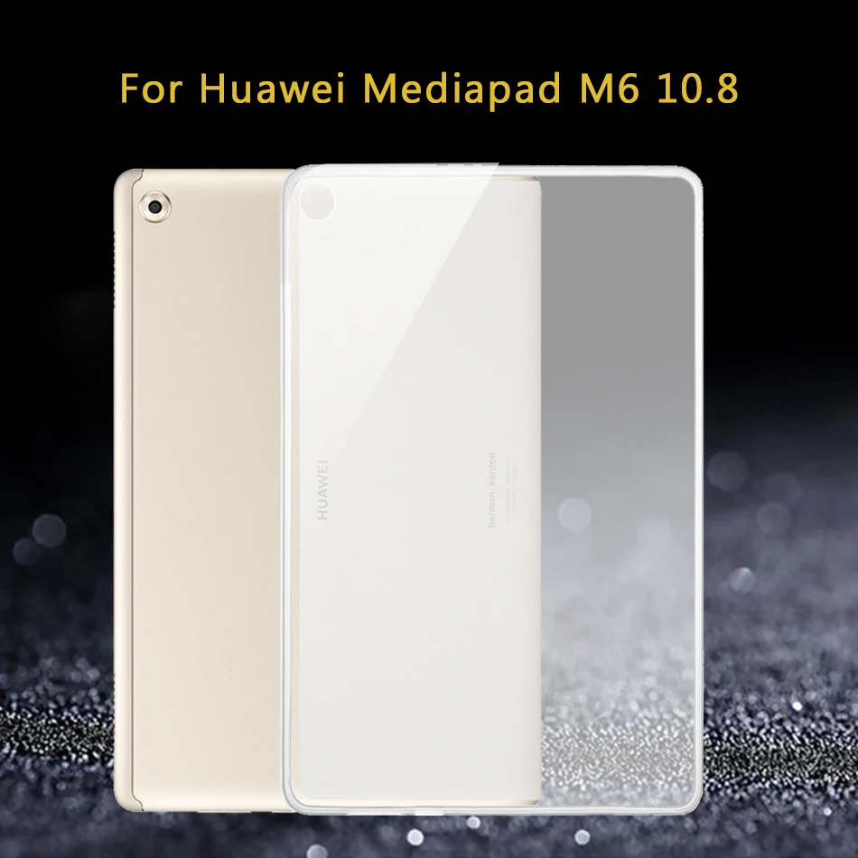 Планшетный чехол для huawei MediaPad C5 M2 M3 M5 M6 Lite рro 8,0 8,4 10,0 10,1 10,8 7,0 Мягкий силиконовый чехол Медиа Pad M2-801L - Цвет: M6 10.8