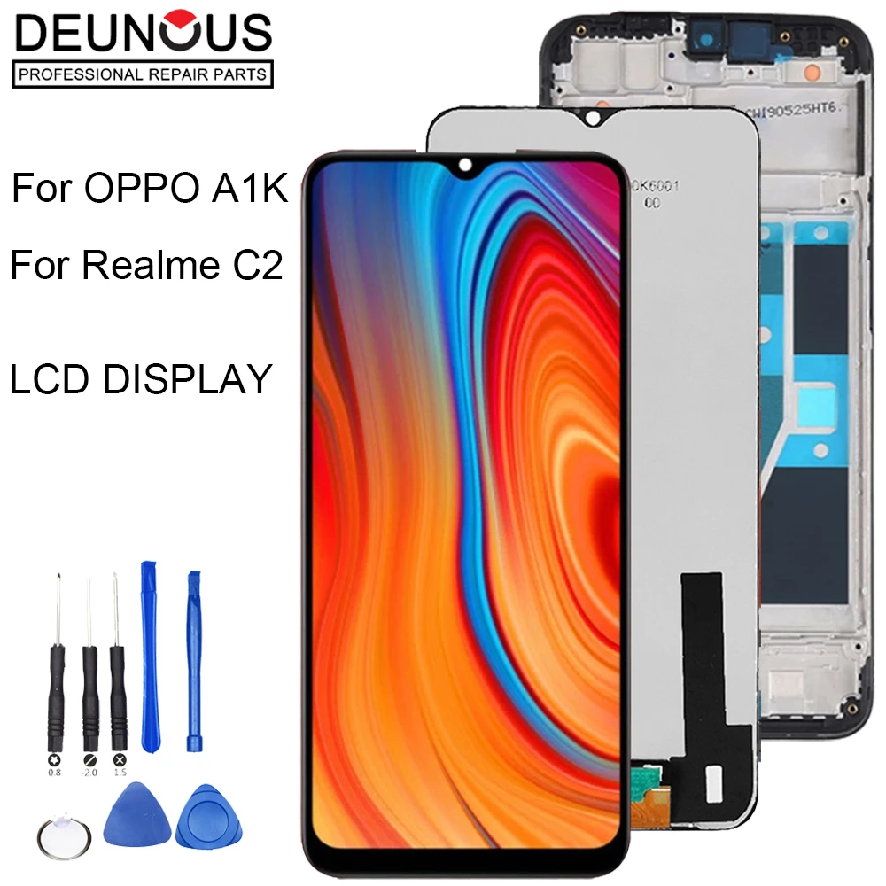 mobile lcd New 6.1" For OPPO Realme C2 RMX1941 RMX1945 LCD Display Touch Screen Digitizer Assembly Replacement Parts For OPPO A1K CPH1923 mobile lcd screen