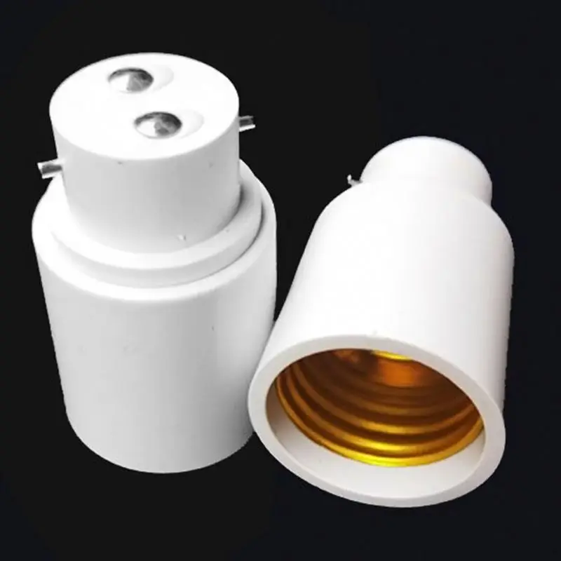 

B22 To E27 Lamp Adaptor Connector Light Base Screw Light Bulb Socket Flame Retardant Bakelite Durable Safe Non Electric leakage
