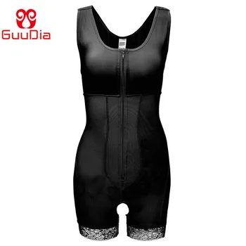 

GUUDIA Plus Size Women Full Body Shapewear Underbust Slimming Mid Thigh Shaper FajasTummy Control Seamless Postpartum Body