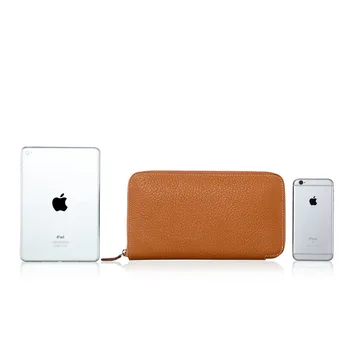 

New single zipper wallet leather ladies wild high-end female hand take the first layer of cowhide fashion