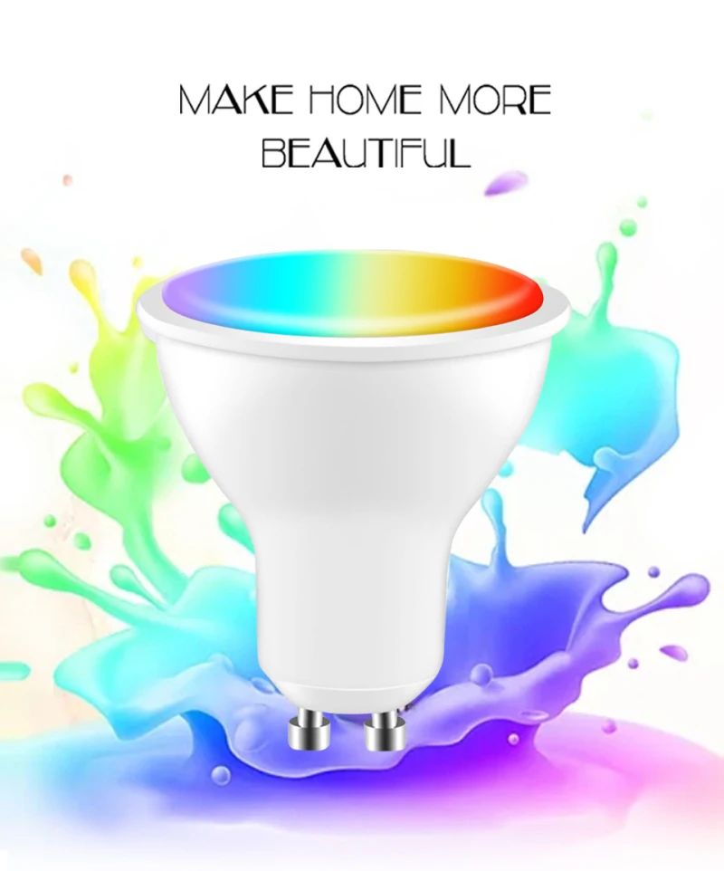 Description Picture 2 of itemTuya Smart Bulb Zigbee GU10 Spotlight RGB+CW Dimmable Smart LED Light Bulb Smart Home Support Alexa Google Home Yandex Alice