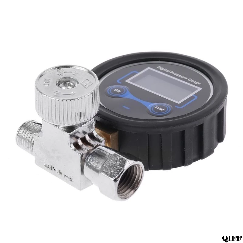 Цифровой 1/" 200PSI регулятор давления воздуха Манометр регулирующий клапан для распылителя