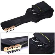 Утолщенный чехол водонепроницаемые накладки Защитная сумка для гитары Ткань Оксфорд полный размер карманы на молнии носить мягкое внутреннее покрытие путешествия