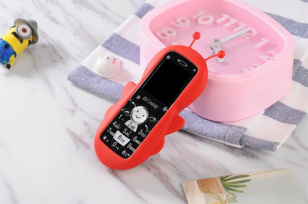 Мини милый мультфильм бар телефон Две сим карты мобильный телефон Bluetooth студенческий ребенок мобильный телефон с камерой