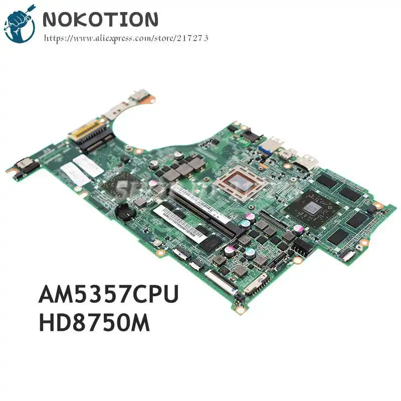 Материнская плата NOKOTION для ноутбука Acer aspire V5-552G DA0ZRIMB8E0 REV E NBMCU11001 DDR3 AM5357 +
