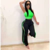 Women 2 Piece Pants Sets 2022 Solid Crop Tank Tops and Side Split Sweatpants Outfits Woman Two Pieces Sets Tracksuits Female ► Photo 3/6