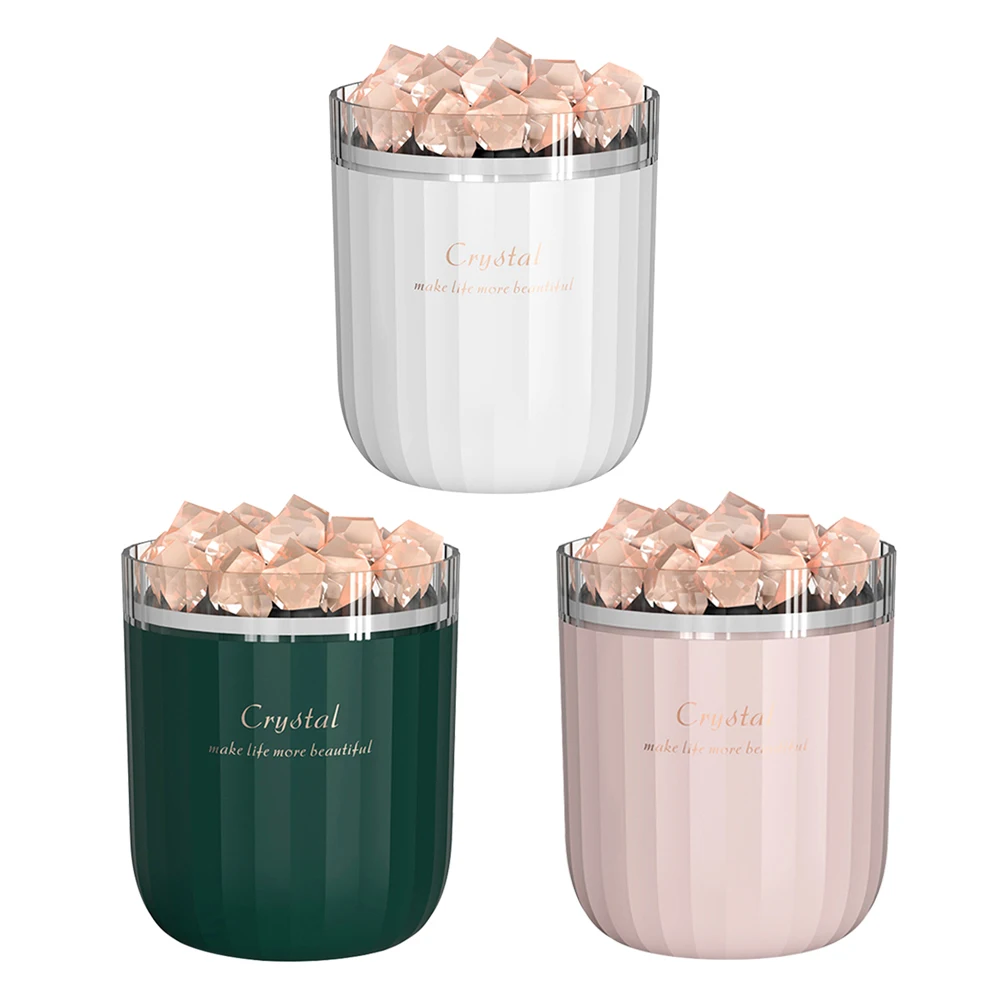 Portable Crystal Aromatheraphy Humidifier Wireless Aroma Essential Oil Diffuser LED Light Himalayan Salt USB Mist Humidifier
