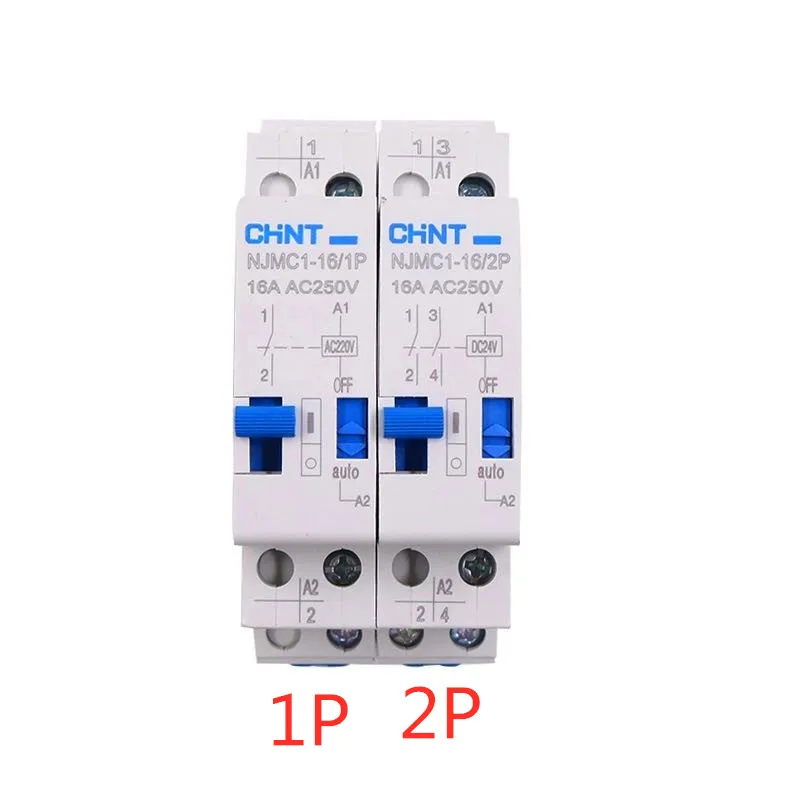 

CHNT NJMC1-16/1 P 2P DC24V AC220V 16A Mais Relй Relй de Impulso