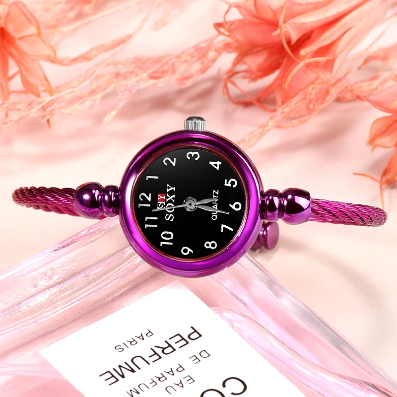 Relogio Feminino SOXY Модные женские браслет раскошный ремешок для часов женские часы Классический арабский цифровой дизайн женские часы