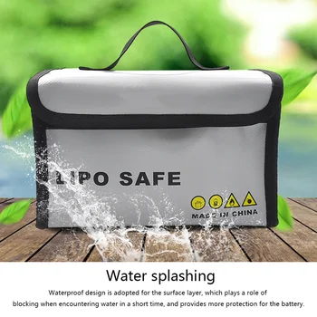 

Lithium Battery Storage Bag Protector Fireproof Explosion-proof Battery Tote Pouch Replacement for DJI Mavic Mini