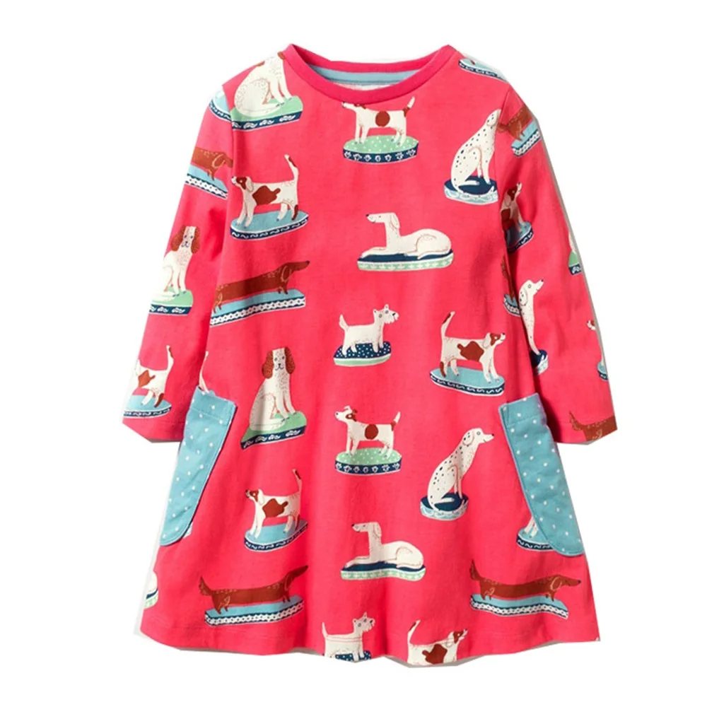 Одежда для маленьких девочек; Vestiods; рождественское платье с аппликацией в виде единорога; вечерние платья для девочек; платье принцессы с длинными рукавами; одежда для детей