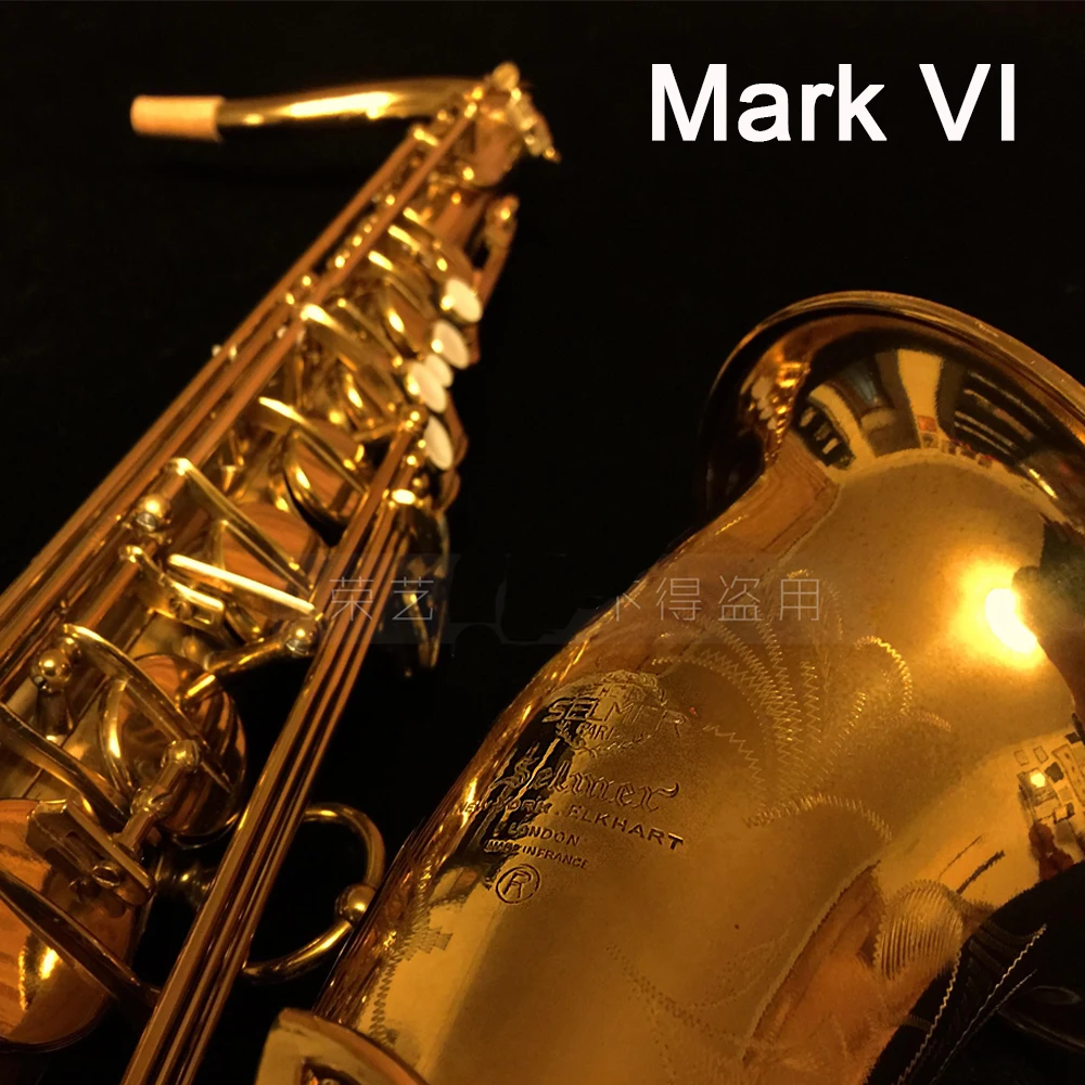 

95% copy U.S. Edition Selma Mark VI tenor saxophone gold tenor sax Mark 6 professional saxofone with mouthpiece and bag
