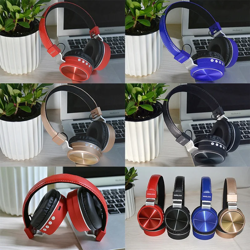 Foldable Wireless Bluetooth Headphones Head mounted Ergonomic Design Sport Gaming Music Headset Compatible With Phone Pc Tablets