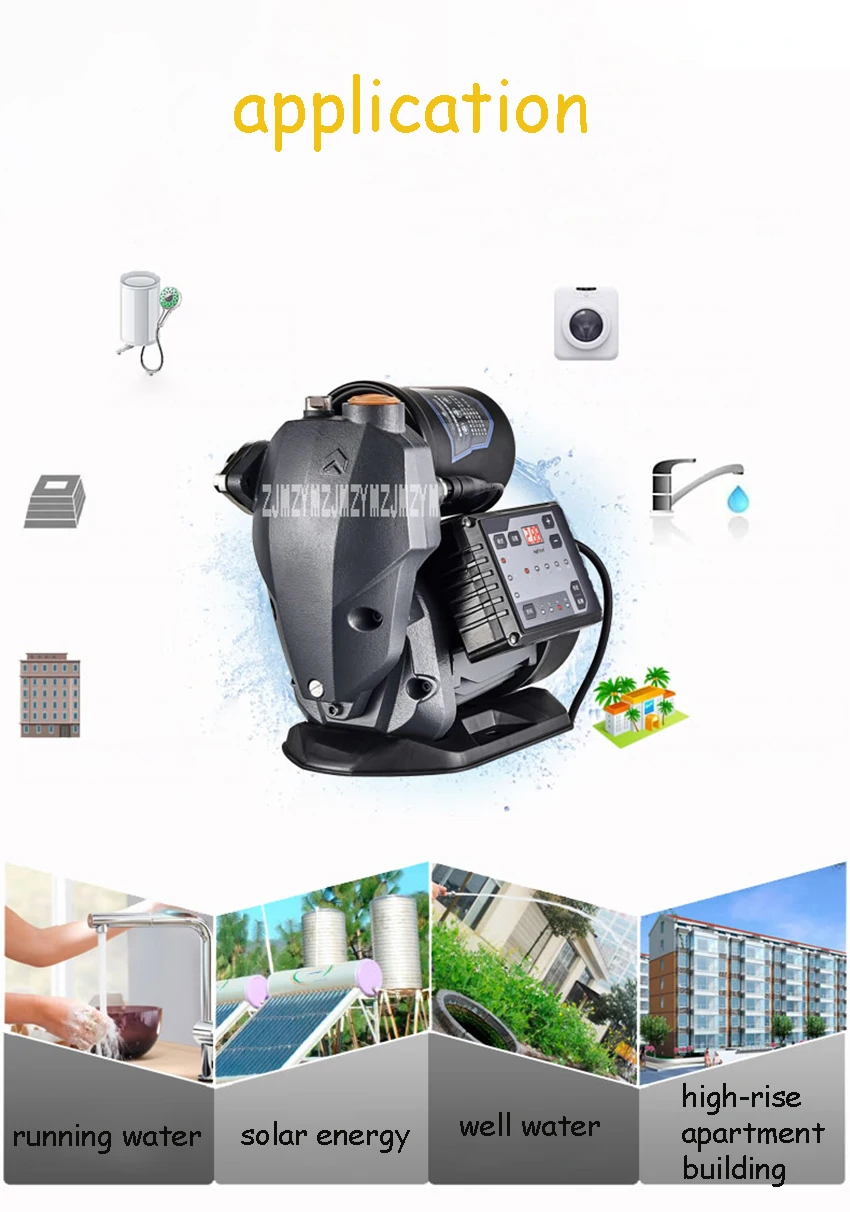 FUJ-WZB380 Frequency Conversion Automatic Pressure Regulating Household Self Priming Booster Pump Water Well Pump 220V/50HZ