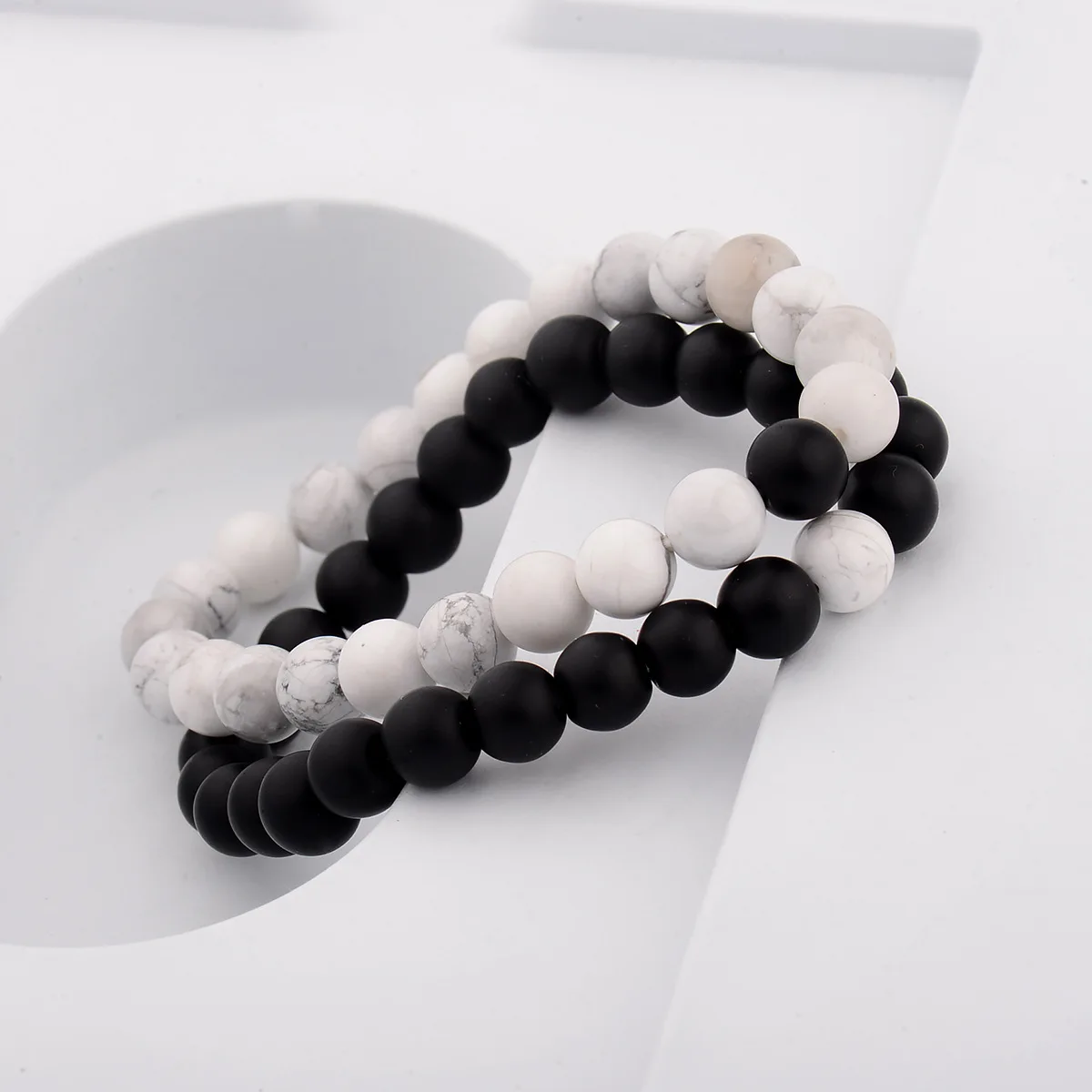 cheap AliExpress Europe And America Hot Sales Accessories Natural Stone Couples Cool Bracelets America Warehouse